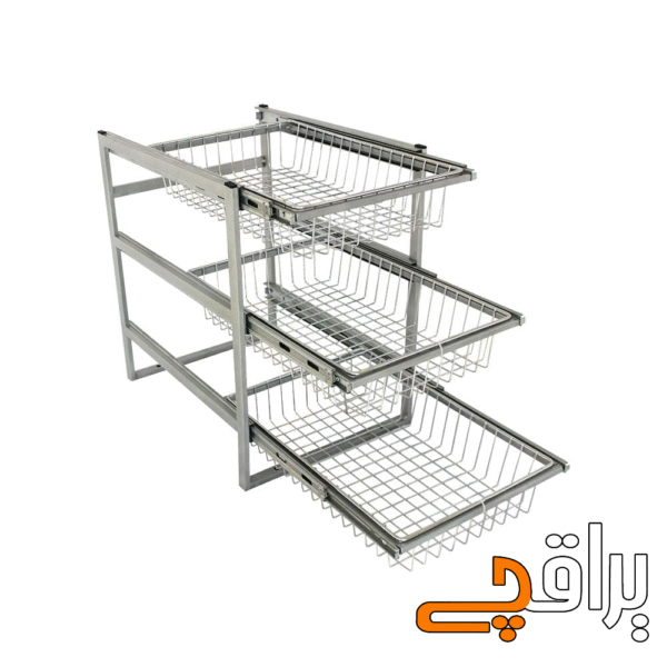 سبد سیب زمینی پیاز ریلی داخل کابینت